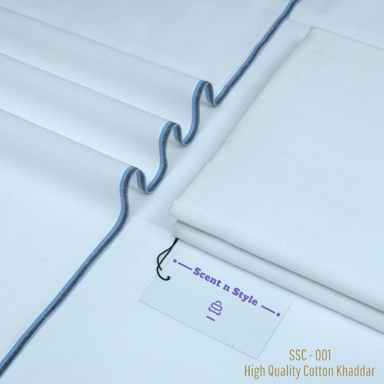 Pure White Cotton Khaddar ( SSC - 001 )