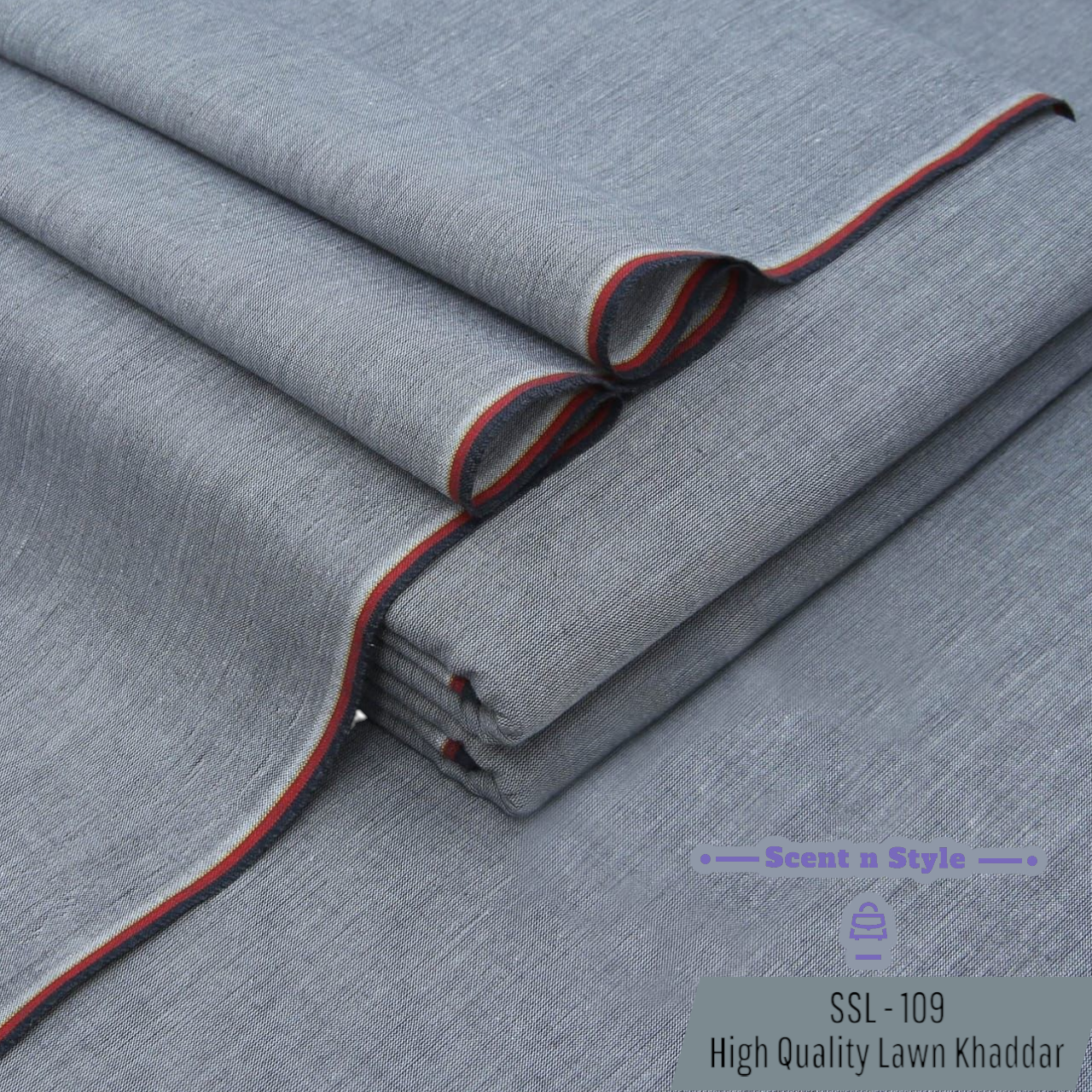Silver Grey Lawn Khaddar ( SSL - 109 )