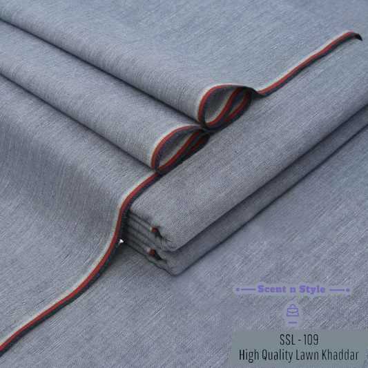 Silver Grey Lawn Khaddar ( SSL - 109 )