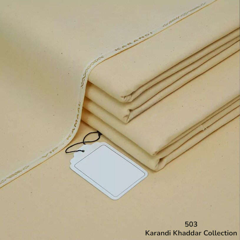 Gold Beige Karandi Khaddar ( SKK - 503 )