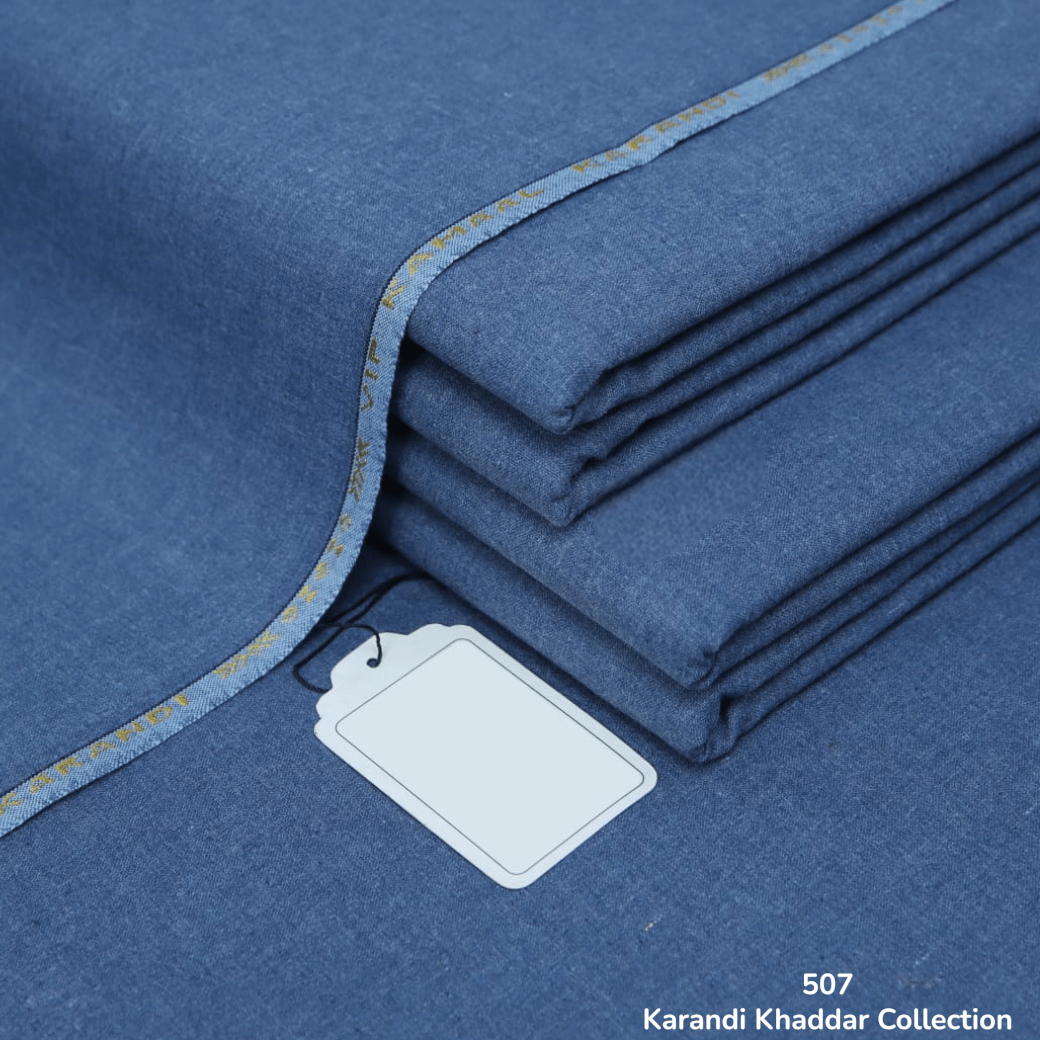 Denim Blue Karandi Khaddar ( SKK - 507 )