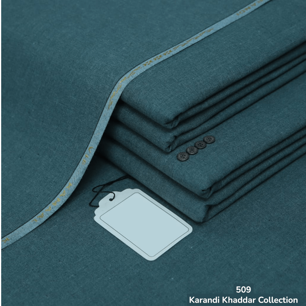 Denim Green Karandi Khaddar ( SKK - 509 )