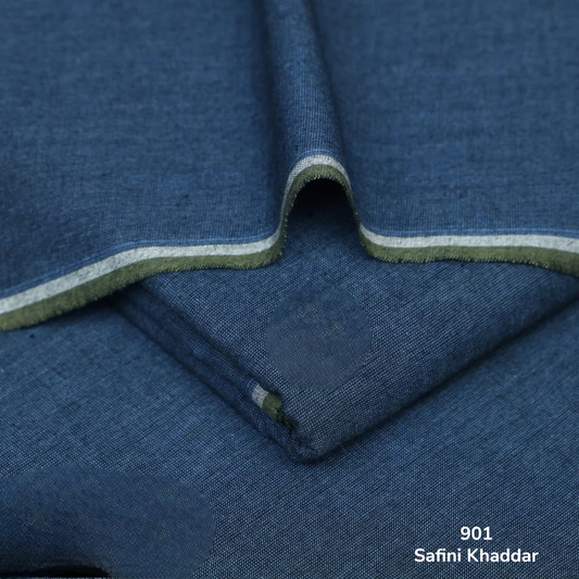 Elegant Blue Safini Khaddar ( SSS - 901 )
