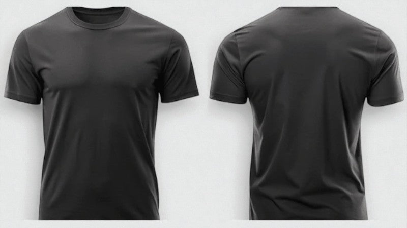 Black Cotton T-Shirt ( SST - 005)