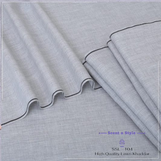 Gentle Grey Lawn Khaddar ( SSL - 104 )