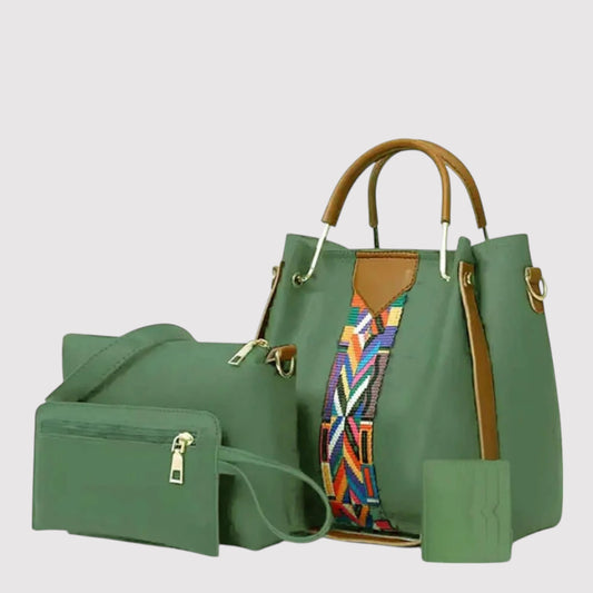 SSB - 008 ( 4 pcs Green - Stylish Shoulder Bag )