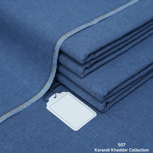 Denim Blue Karandi Khaddar ( SKK - 507 )