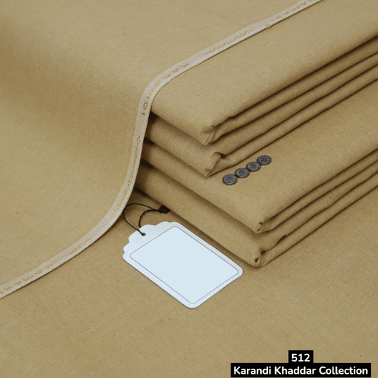Golden Brown Karandi Khaddar ( SKK - 512 )