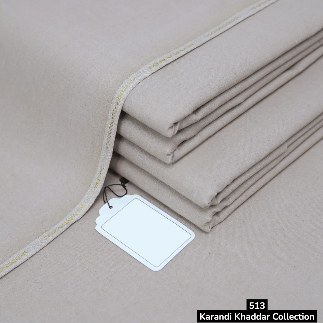Pastel Beige Karandi Khaddar ( SKK - 513 )