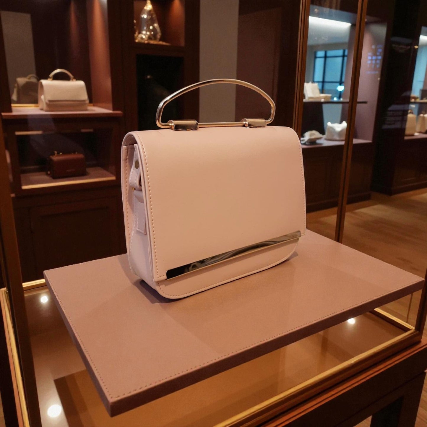 SSB - 004 ( Baby Pink - Stylish Handbag )