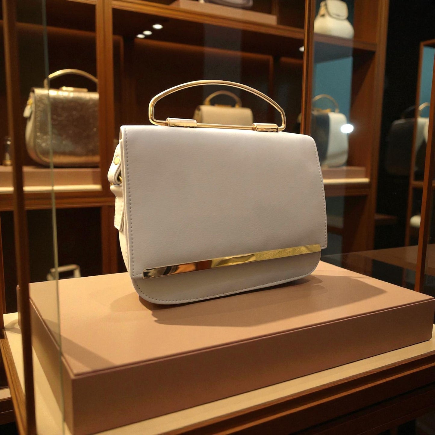 SSB - 004 ( Beige - Stylish Handbag )