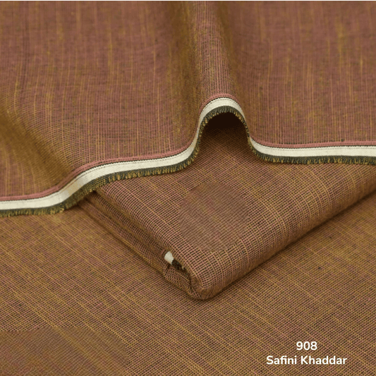 Elegant Brown Safini Khaddar ( SSS - 908 )