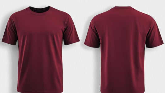 Mehroon Cotton T-Shirt ( SST - 004)