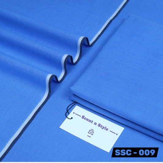 Royal Blue Cotton Khaddar ( SSC - 009 )
